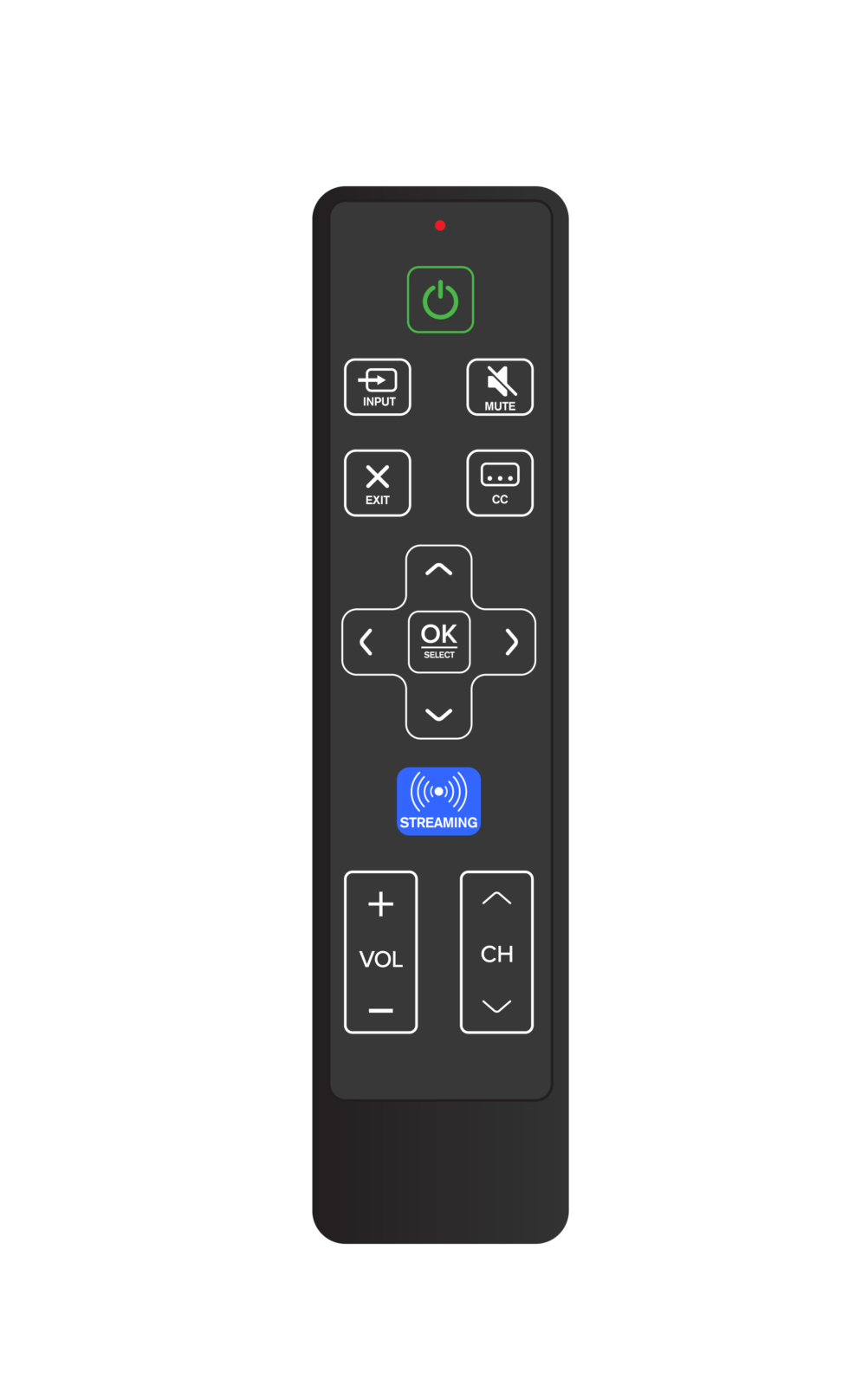 Minimal Button Remote Senior Remote Control