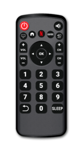 Big Button Universal Remote Control with Streaming Support