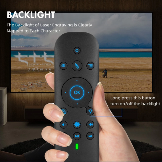 Bluetooth 2.4G Remote Keyboard w/ Air Mouse Touchpad and Voice