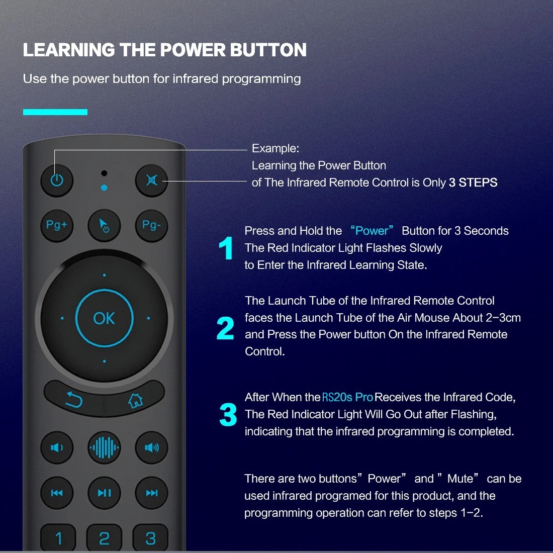 Bluetooth Dual Mode Universal Remote Control with RF