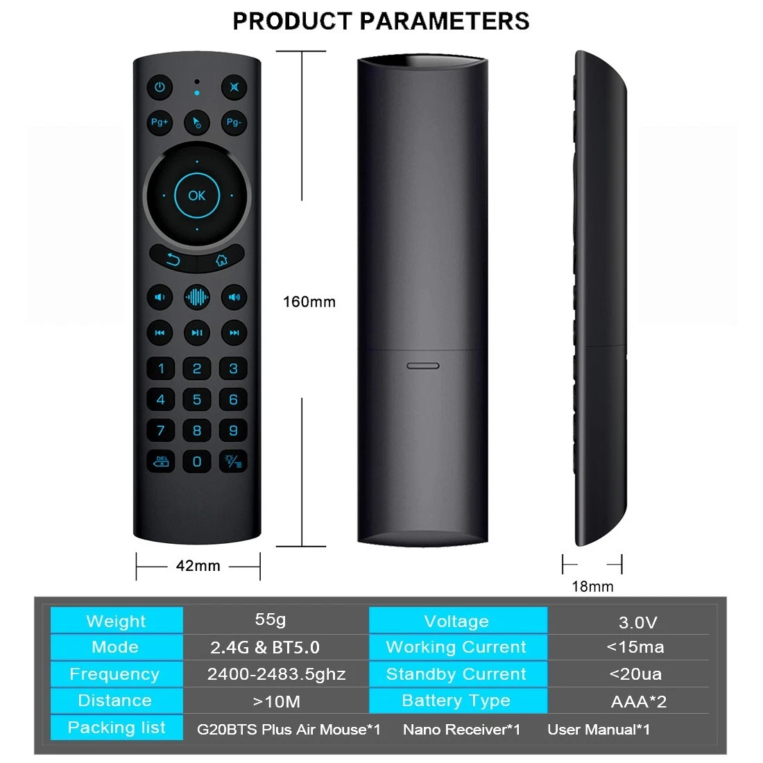 Bluetooth Dual Mode Universal Remote Control