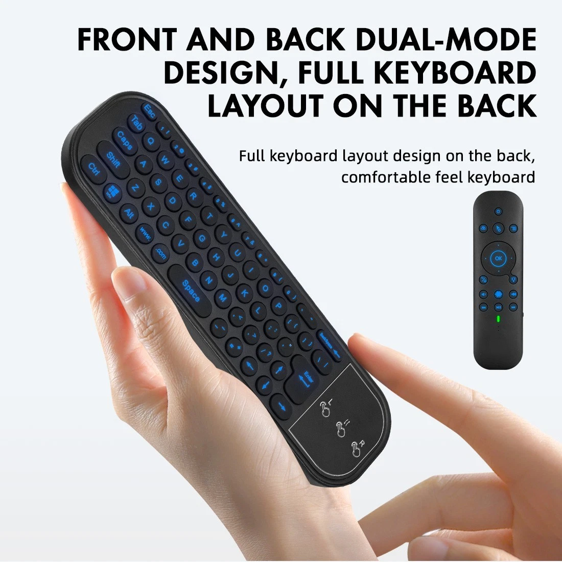 Bluetooth 2.4G Remote Keyboard with Touchpad